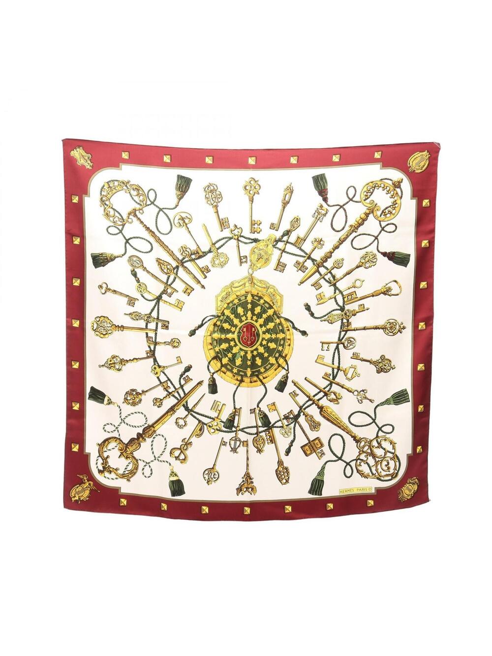 Hermes Carre90 Les Cles Scarf Stole #361426H38B